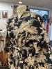 Cotton Kimono - Black Toile de Jouy