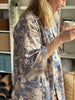 Cotton Kimono - Blue Toile de Jouy