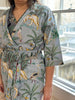 Cotton Kimono - Grey Jungle