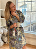 Cotton Kimono - Grey Monkey